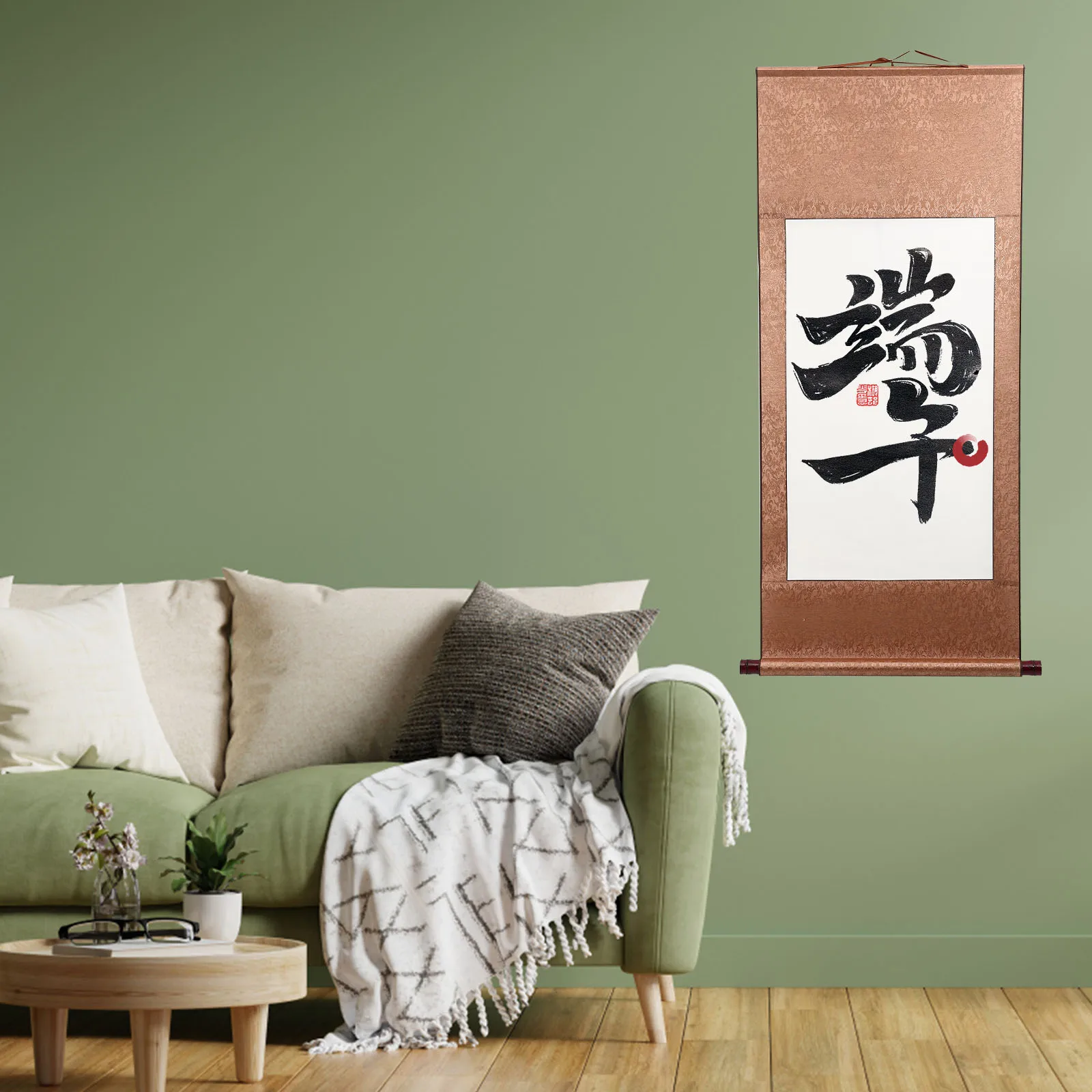 قطعتان من ورق التمرير المعلق الفارغ للخط الصيني، ورق كتابة اللوحة المحمول، حرفة تزيين جدران المكتب المنزلي #3