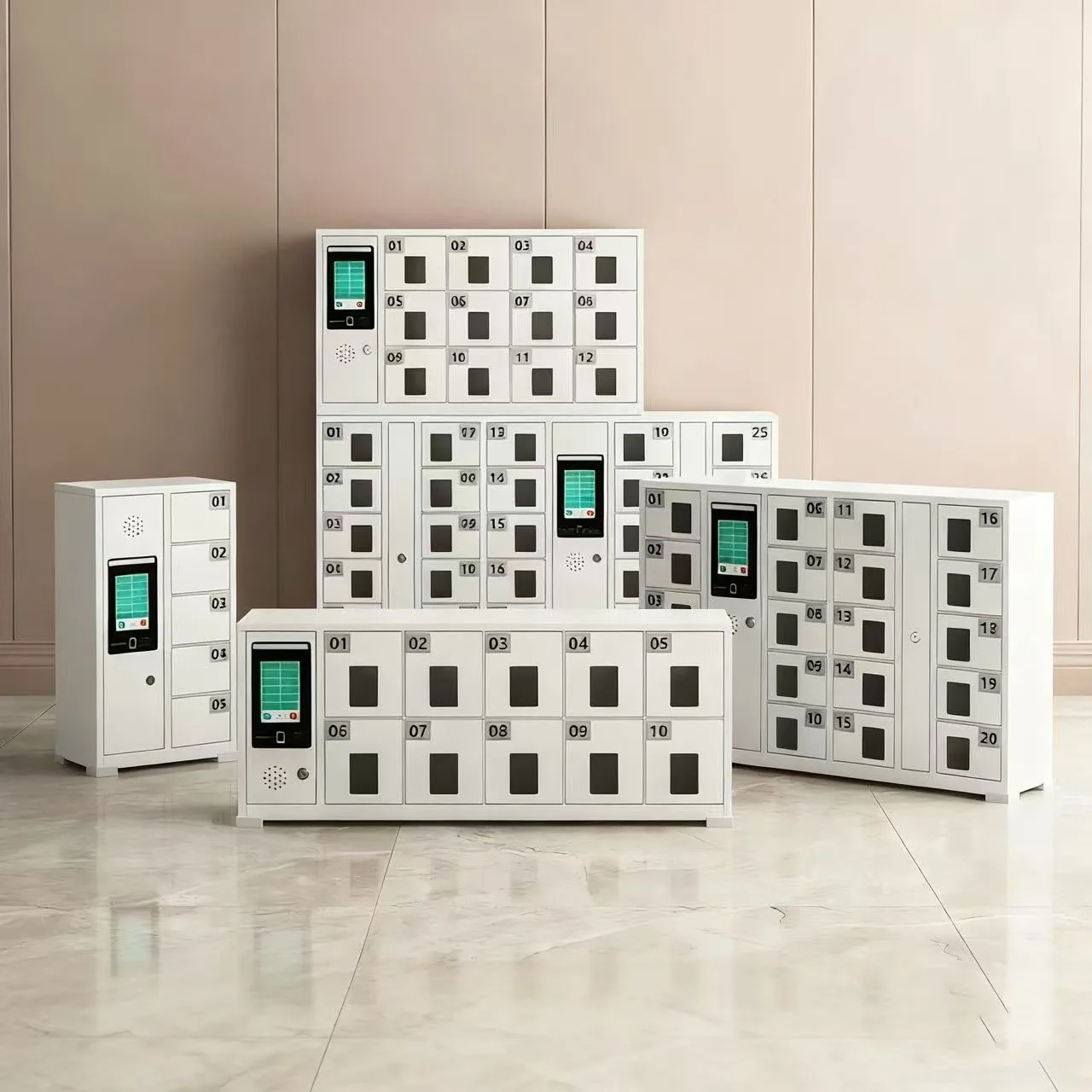 Hot-selling Shopping Mall Facial Recognition Password Mobile Phone Smart Charging Locker