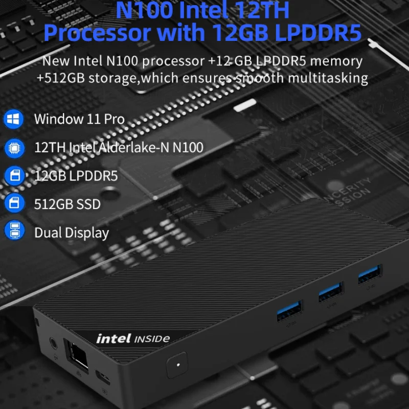High-end ZX05 Intel Alderlake-N N150/N100 Win11 12G/16G DDR5 Intel