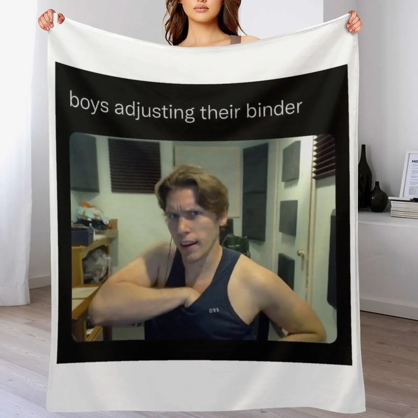 

transgender jerma Throw Blanket Weighted Summer Beddings bed plaid Personalized Gift Blankets