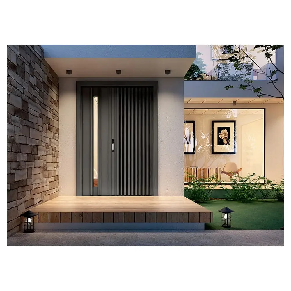 xx-Customization Durable Anti-burglar Stainless Steel Entry Door Reinforced Frame Security Door For Residential Use