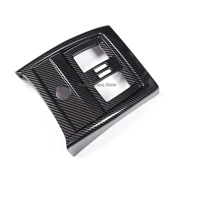 

Car Armrest Rear Air Vents Cigarette Lighter Frame Cover Trim For BMW 3 Series 3GT F30 F34 Interior Carbon Fiber Color Sticker