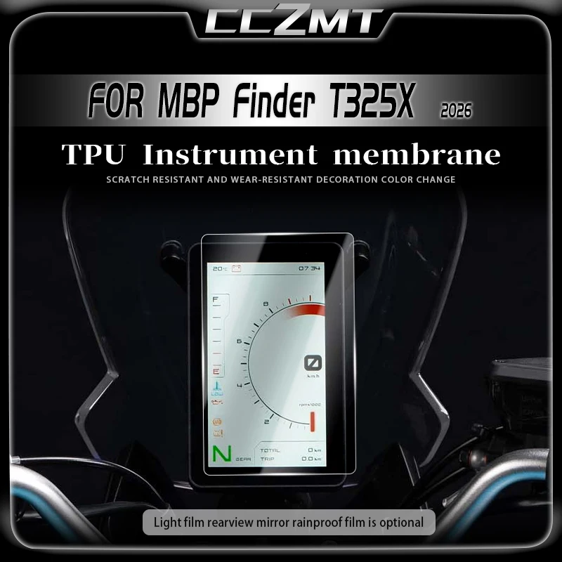 For KEEWAY MBP Finder T352X 2026 Motorcycle Instrument Film Rearview Mirror Film Transparent Protective Film Modification