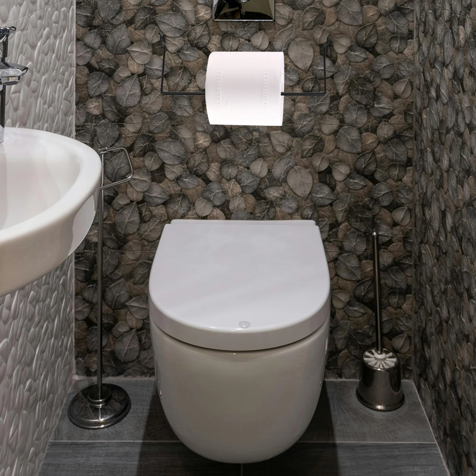 

2Pcs Pegboard Paper Towel Holder Metal Towel Hanger for Wall Mount Bathroom Organization Garage Kitchen Pegboard Supplies