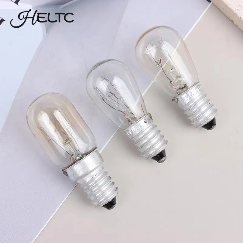 10/15/20/25W E14 Oven Light Bulb Halogen Oven Refrigerator Lamp High Temperature Resistant Safe Dryer Microwave Light Bulb