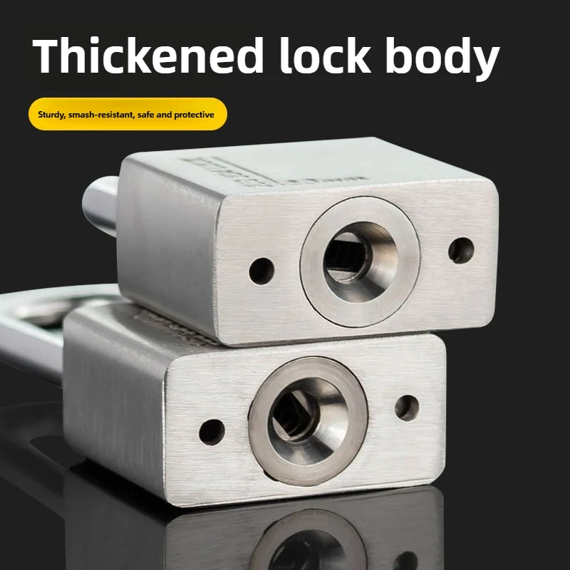 304 stainless steel padlock, anti-theft, anti-prying, anti-hydraulic shear and anti-rust padlock