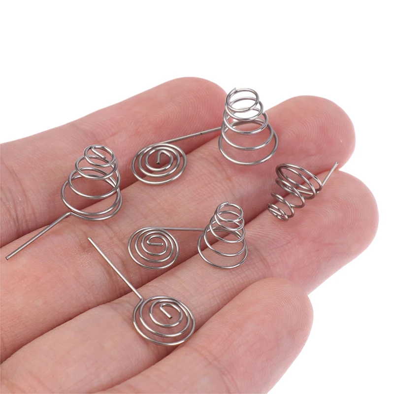 DIY Electronic Accessories 5PCS AAA AA Battery Nickel Wire Spring Positive Negative Coils Contact Plate Conductive Spring Parts