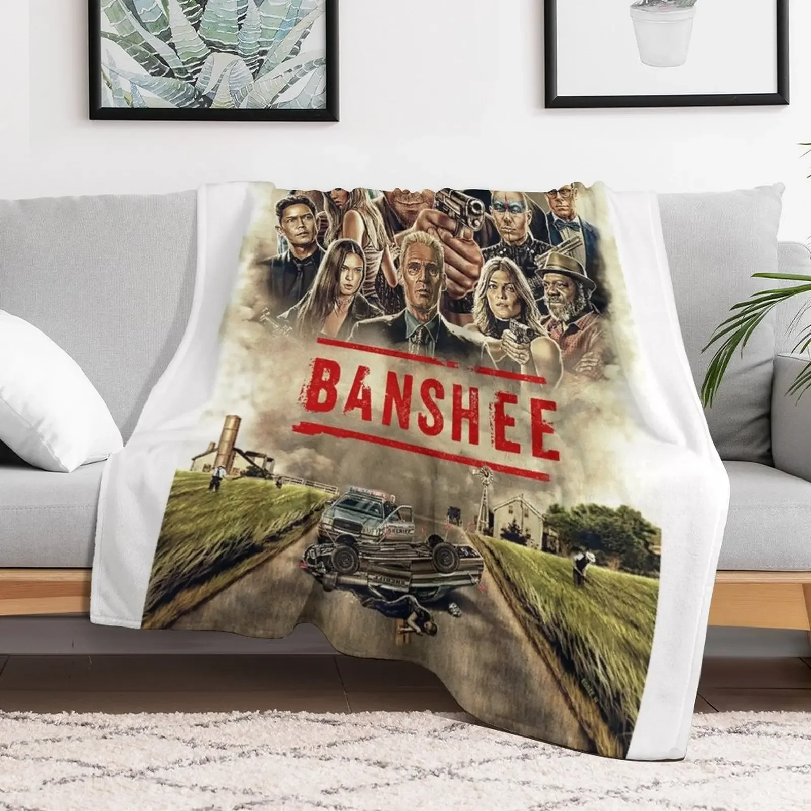 Banshee Throw Blanket for winter Sofa Throw Thin Blankets