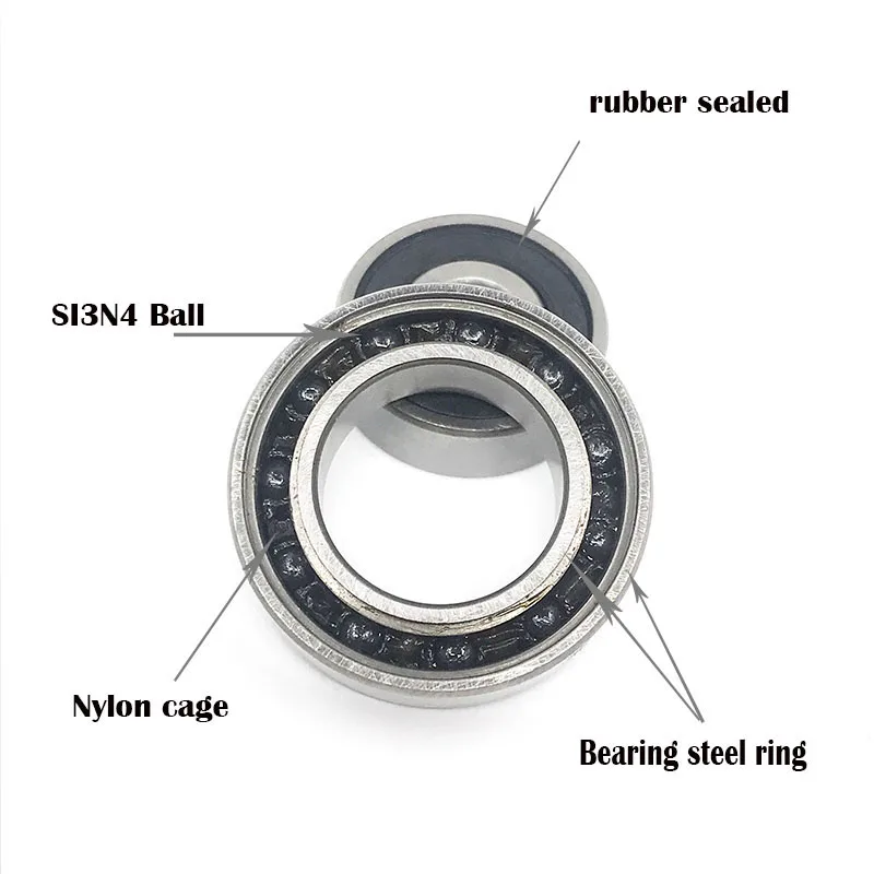 Hybrid Ceramic Bearing 62/32 63/28 63/32-2RS 32*65*17mm 28*68*18mm 32*75*20mm Race Bike Front Rear Wheel LUU Hybrids Si3N4 Ball