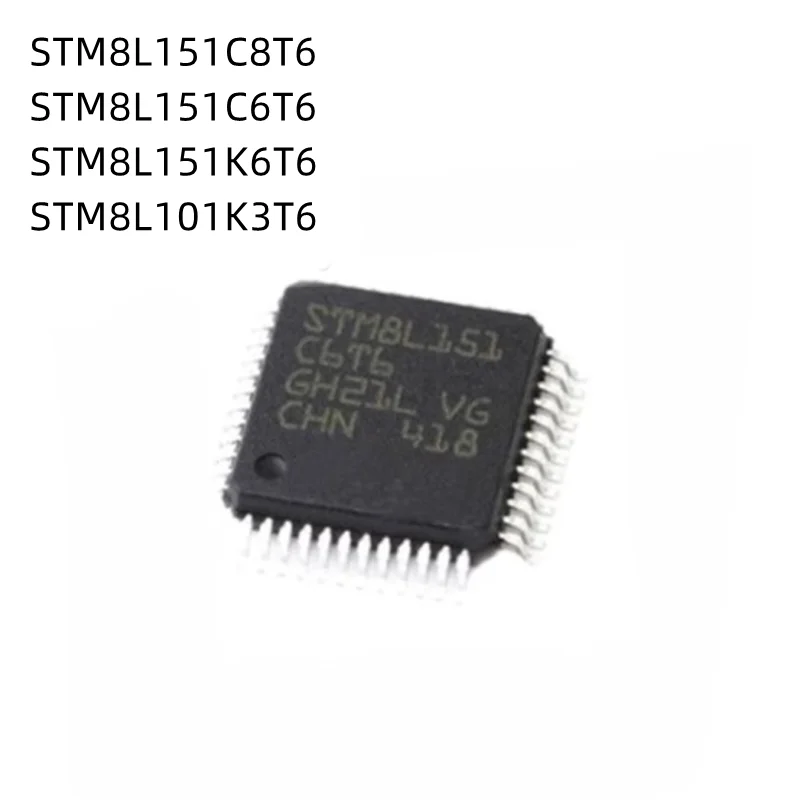 

10Pcs/Lot STM8L151C8T6 STM8L151C6T6 STM8L151K6T6 STM8L101K3T6 101K3T6 STM8L151 QFP New Original MCU