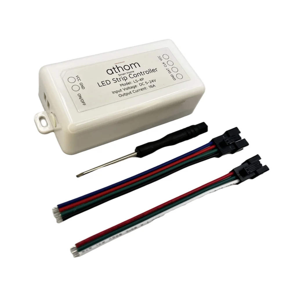 WLED 5-25V Addressable Strip Light Controller WS2812B WS2811 SK6812 TM1814 WS2813 WS2815  16A Relay Built In