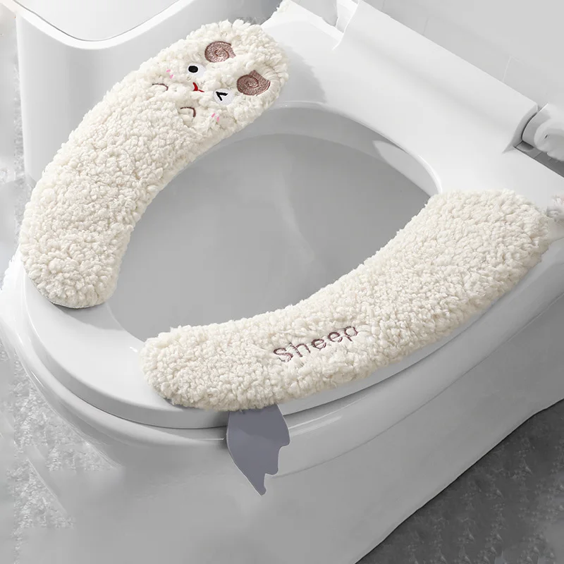 Winter Toilet Seat Kids Toilet Training Cushion Household Toilet Adhesive Seat Cover Seasonal Universal Bathroom Seat Cushion