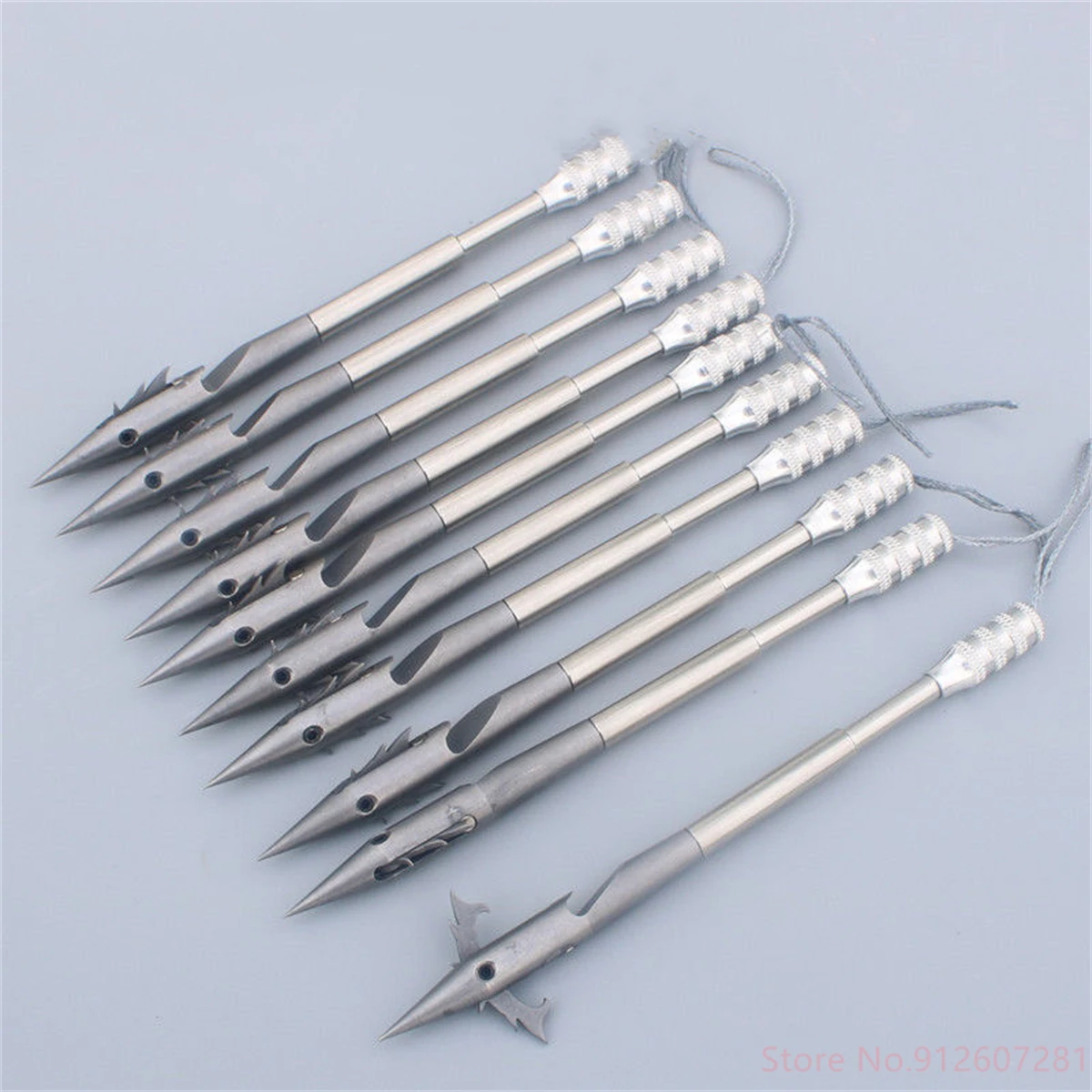 Deepwater Fish Dart Stainless Steel Broadheads Arrowhead Tip for Slingshot Catapult Hunting Shooting Fishing Arrow Archery Tool