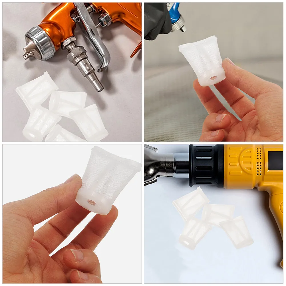10Pcs 120 Mesh Spray Gun Filter Kit for Airless Sprayer Paint Strainer Screen Automotive Refinishing Smooth Even Coating