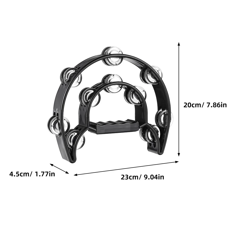 2 قطعة جرس اليد آلة موسيقية للأطفال سهلة عقد اللعب متنوعة الصوت الغني التصميم الكلاسيكي Ktv بار الاستخدام المنزلي