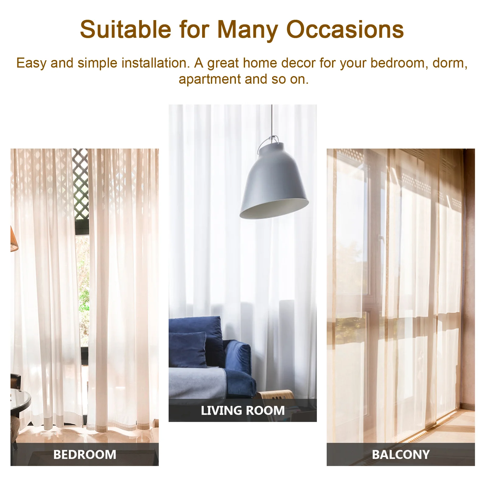 2 Pcs Roman Rod Accessories Curtain Final Brown Curtains End Decoration Fitting Decorative Scalable Creative Head Ends