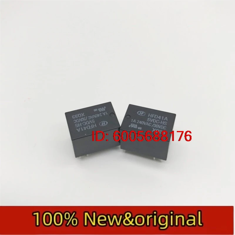 10PCS Hongfa relay HFD41A-5VDC-HS group conversion 5-pin 1A240VAC HM4101F-005-HS Original & Brand New