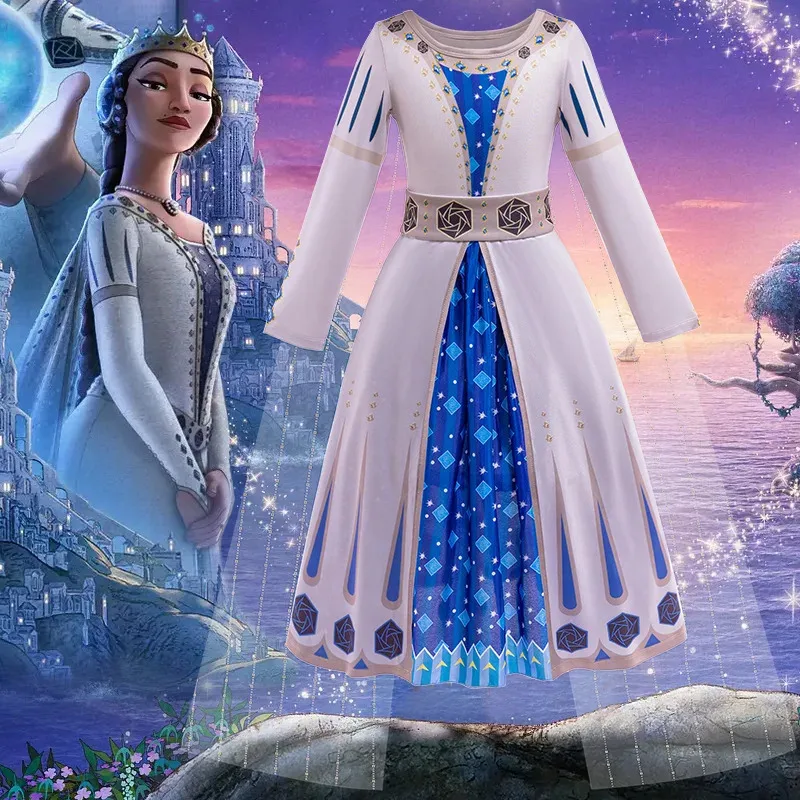 

New Wish Queen Amaya costume for Little Girls Role play Party Halloween Christmas Dress Up Cosplay outfit with Accessories 3-11Y