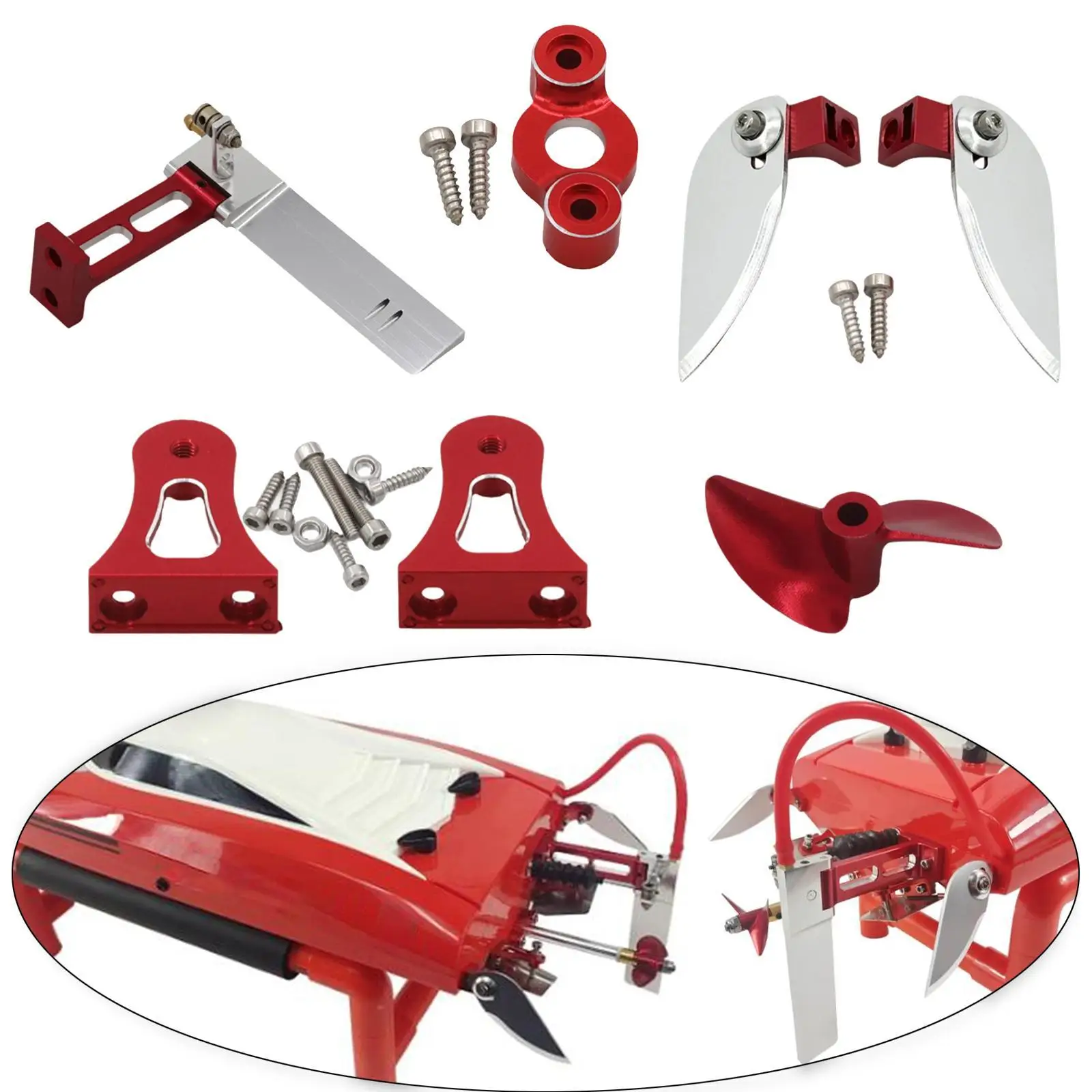 

RC Speedboat Modification High Strength Lightweight Replacement Rudder Kit