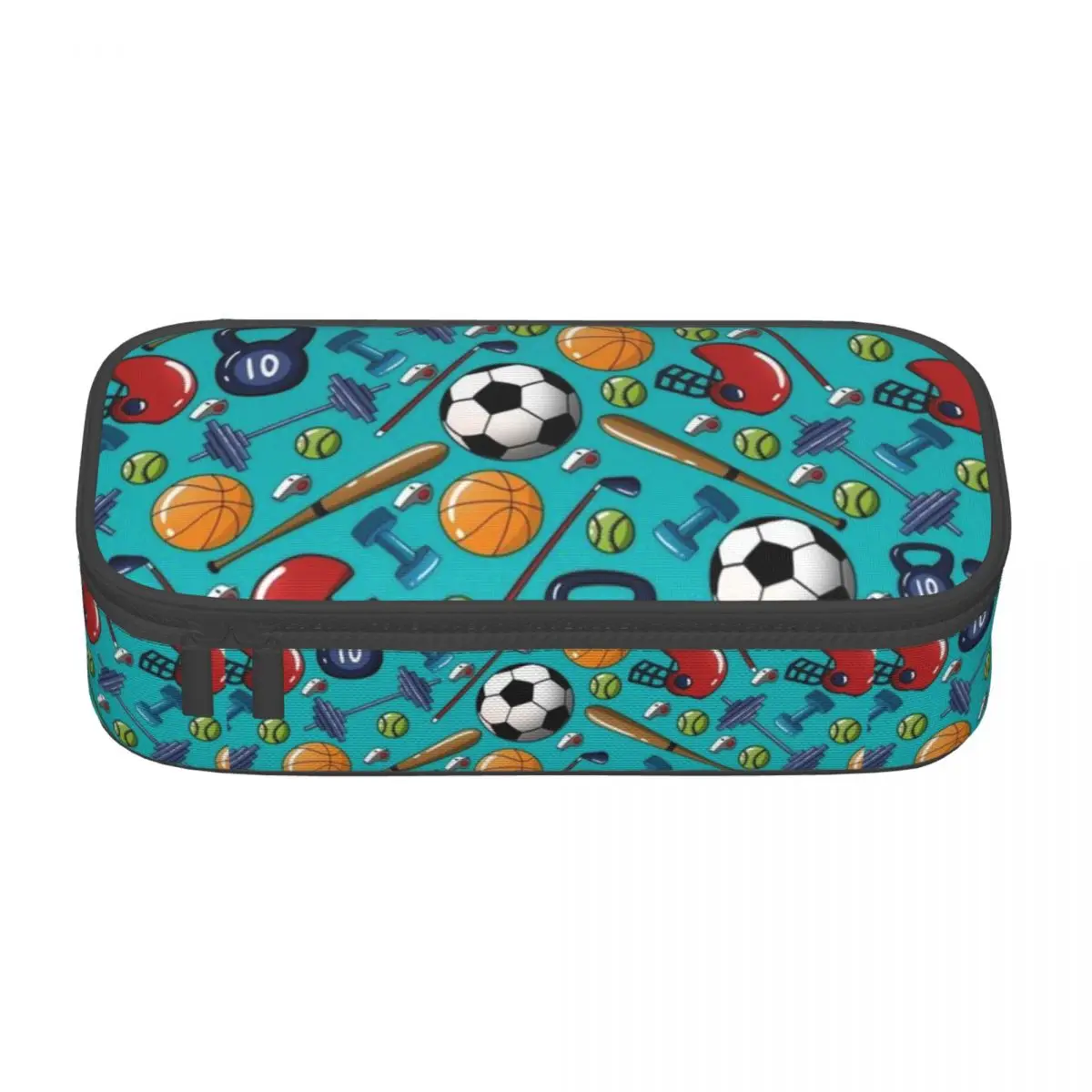 Customized Football Soccer Kawaii Pencil Cases Boy Girl Large Capacity Pencil Box Students Stationery