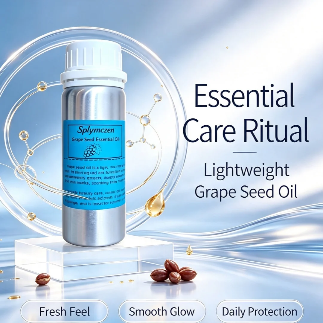 100ml/20ml Grape Seed Base Oil 100% Pure Natural Odorless Fragrance Oil Carrier Oil for Reed Diffuser Aromatherapy