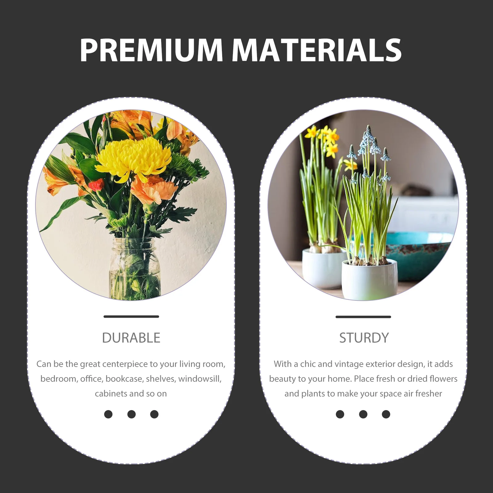 

Metal Flower Pot Vintage Vase Outdoor Vases for Porch Rustic Wedding Galvanized Sheet Floral with Handle