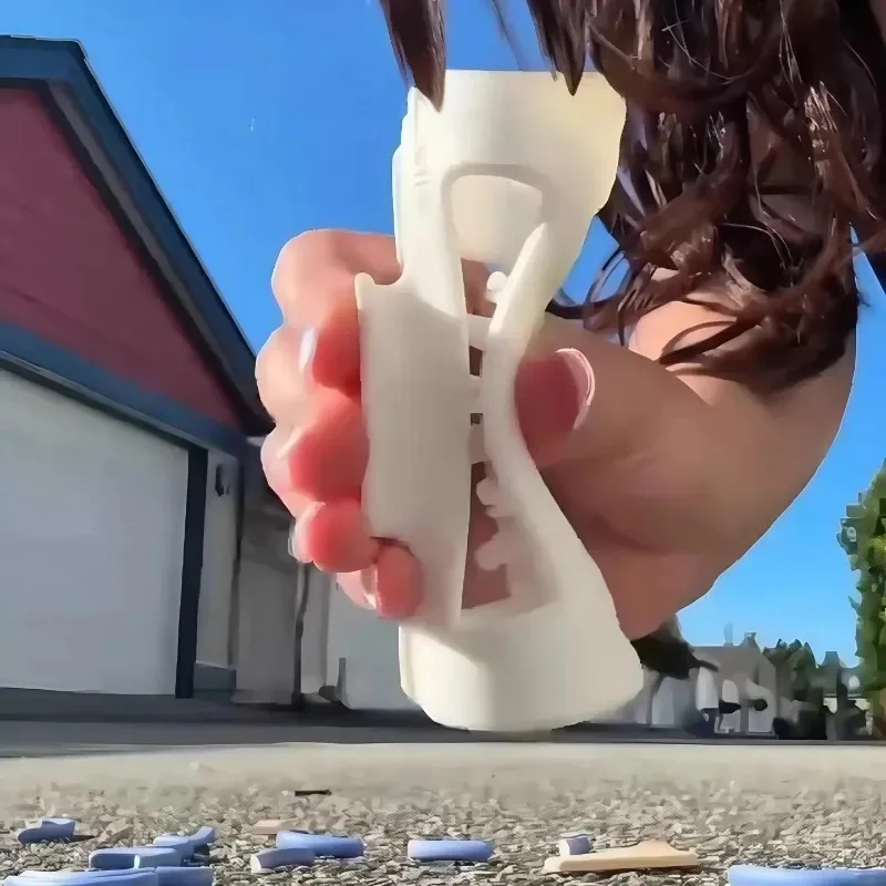 10.5cm Flexible Silicone Hair Claw Bendable Geometric Clip Unbreakable Design Twist Proof Hair Clip for Travel Sports Daily Use