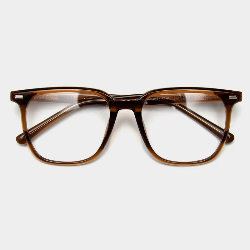 Acetate Eyeglasses Optical Frame Man Full Rim Spectacel Fashion Myopia Glasses Square Shape Green Color Available