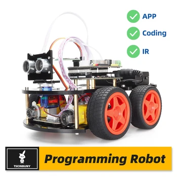 Tscinbuny Smart Robot Automation Kits Electronic Robotics Education Kit for Arduino Robot Programmable Automation Equipment