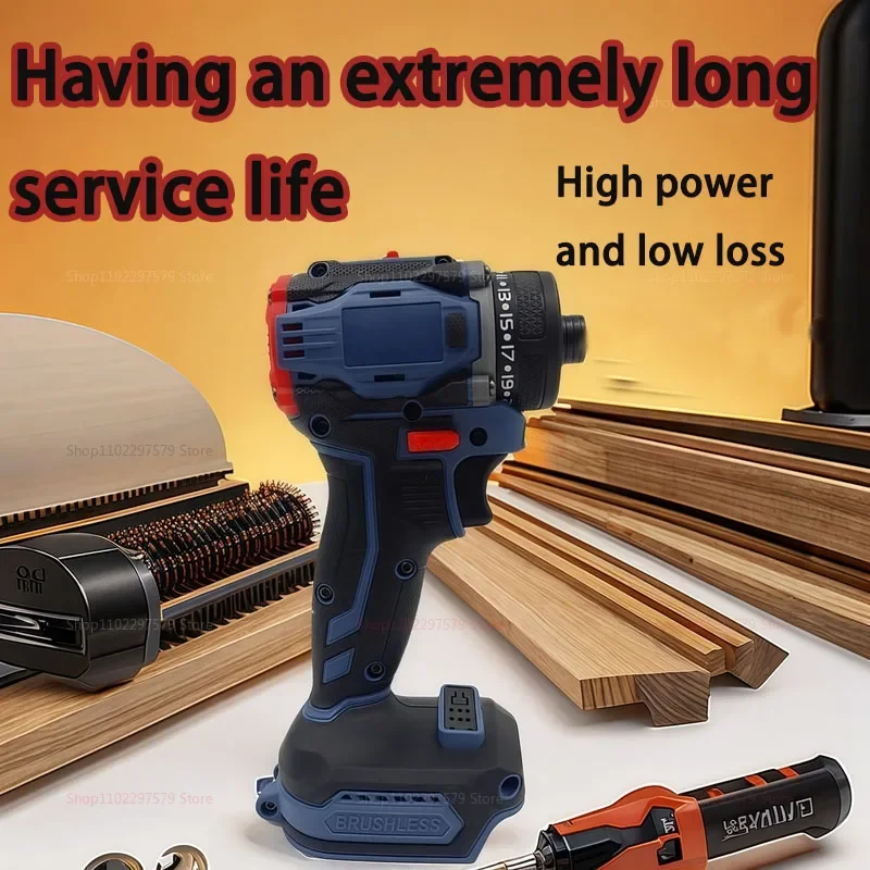 4000rpm Brushless Electric Screwdriver Cordless Drill 21+1 Gear Two Speed for Makita 18V Battery DIY Home Renovation Tool