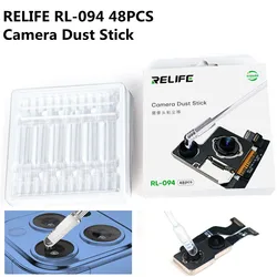 RELIFE RL-094 48PCS Camera Lens 360° Cleaning Dust Removal Stick No Damage to Components Strong Adhesion Dust Removal Tool