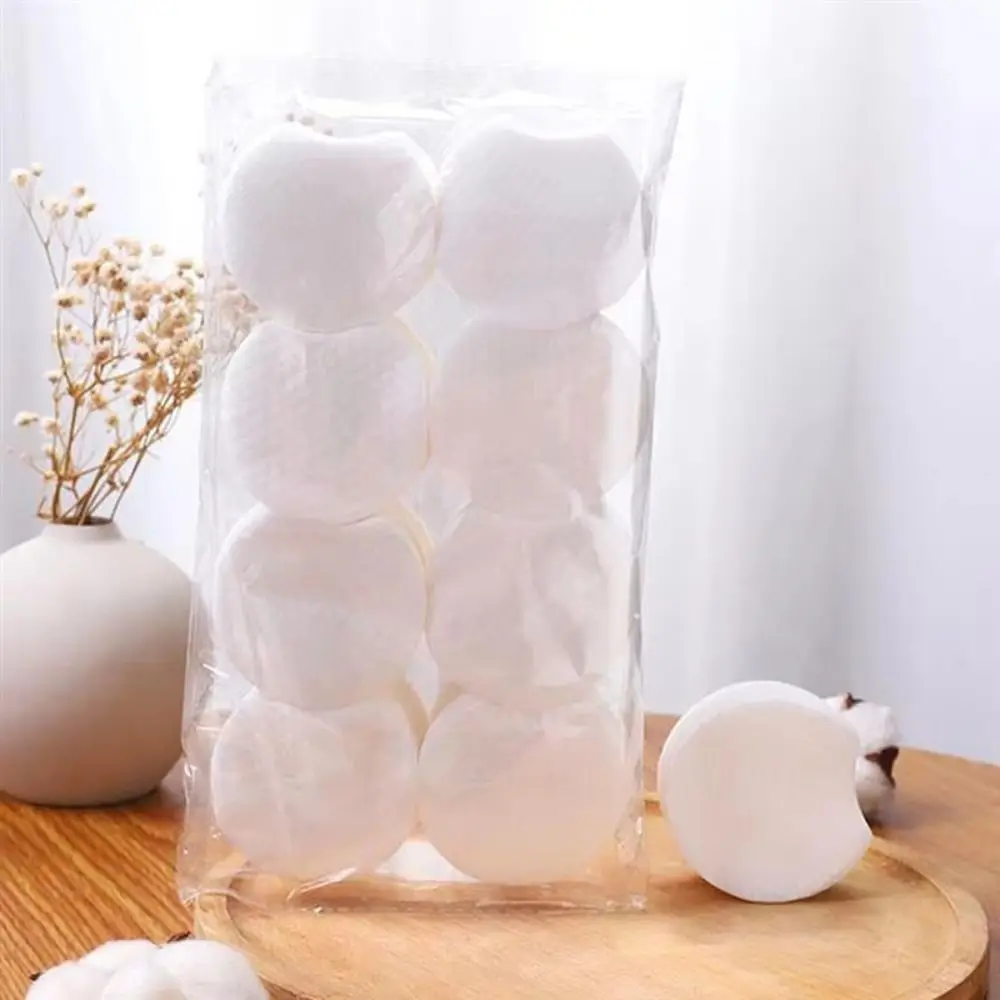 Tampons démaquillants doux, 1200 pièces, tampons de nettoyage du visage jetables Double face, conception d'angle manquante, élasticité