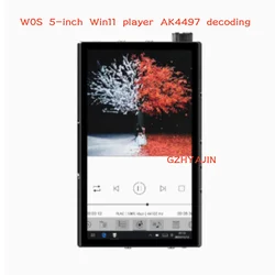 Melody W0S 5-inch Win11 player AK4497 decoding balanced output ultra-thin digital turntable