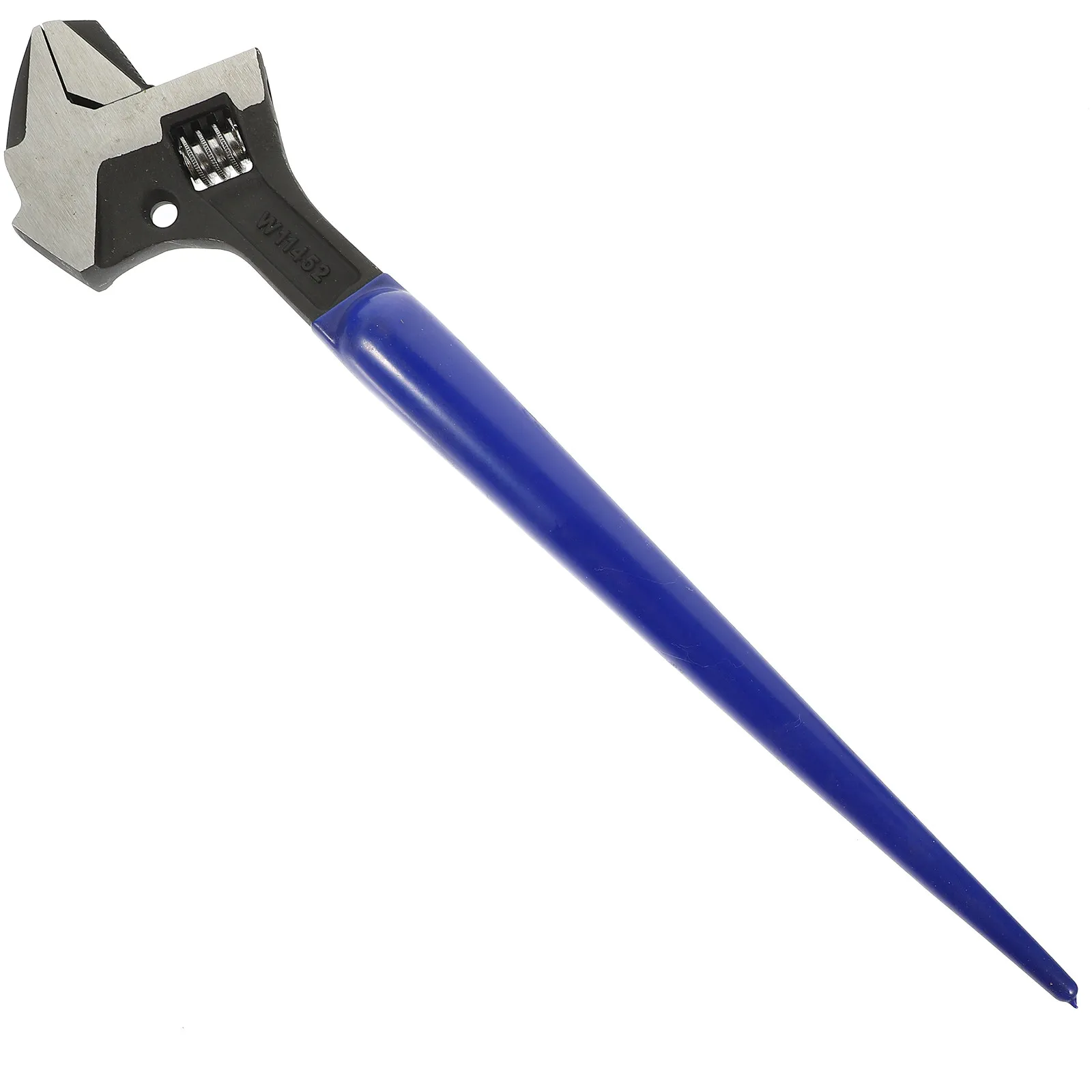 

12 Inch Heavy Duty Spud Wrench Adjustable Reversible Jaw Wide Open Pointed Tail Wrench Hammer Head Tapered Handle High Strength