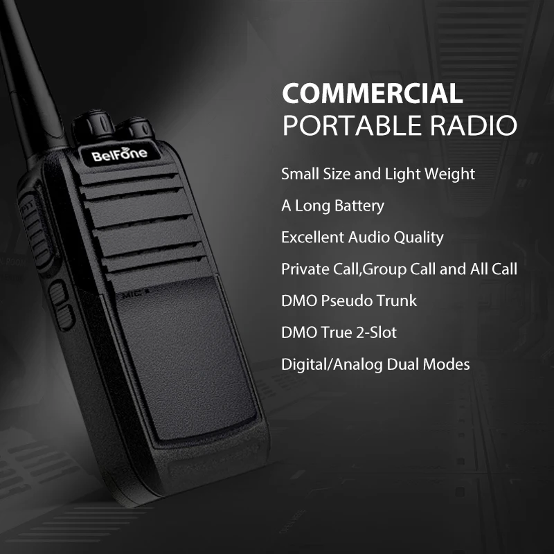 Yunyi Belfone Walkie Talkie, DMO Pseudo Trunk, VHF UHF, BF-TD506