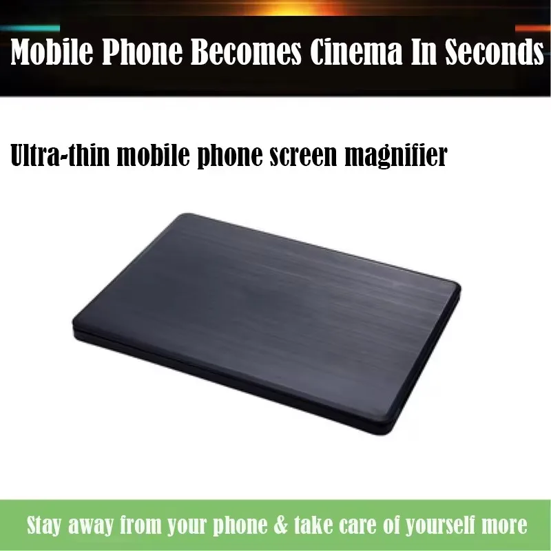 10X Mobile Phone Screen Magnifying Glass HD 3D Magnifying Glass Foldable Pressure Fresnel Lens Screen Magnifier