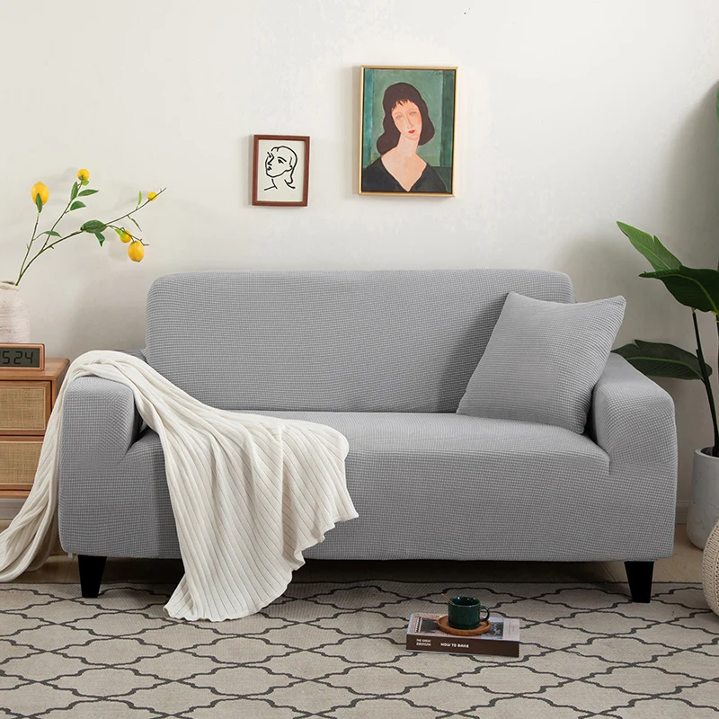 Sofabezug Elastisch für Wohnzimmer Zuhause Jacquard Stretch Schonbezüge Eckcouchbezüge 1/2/3/4 Sitzer L-Form Kostenloser Einkauf – Detail 15