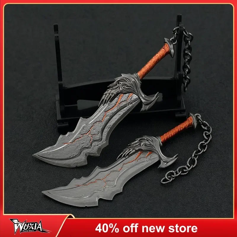 

God of War Weapon Kratos Blade of Chaos Ghost of Sparta Game Figure Sword Keychain Model Ornament Doll Toy for Boy Children Gift