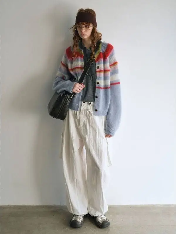 

Привет, сентябрь, осень, новый открытый кардиган в полоску Camere V9367, свободный крой, длинный све, трикотаж на одной пуговице