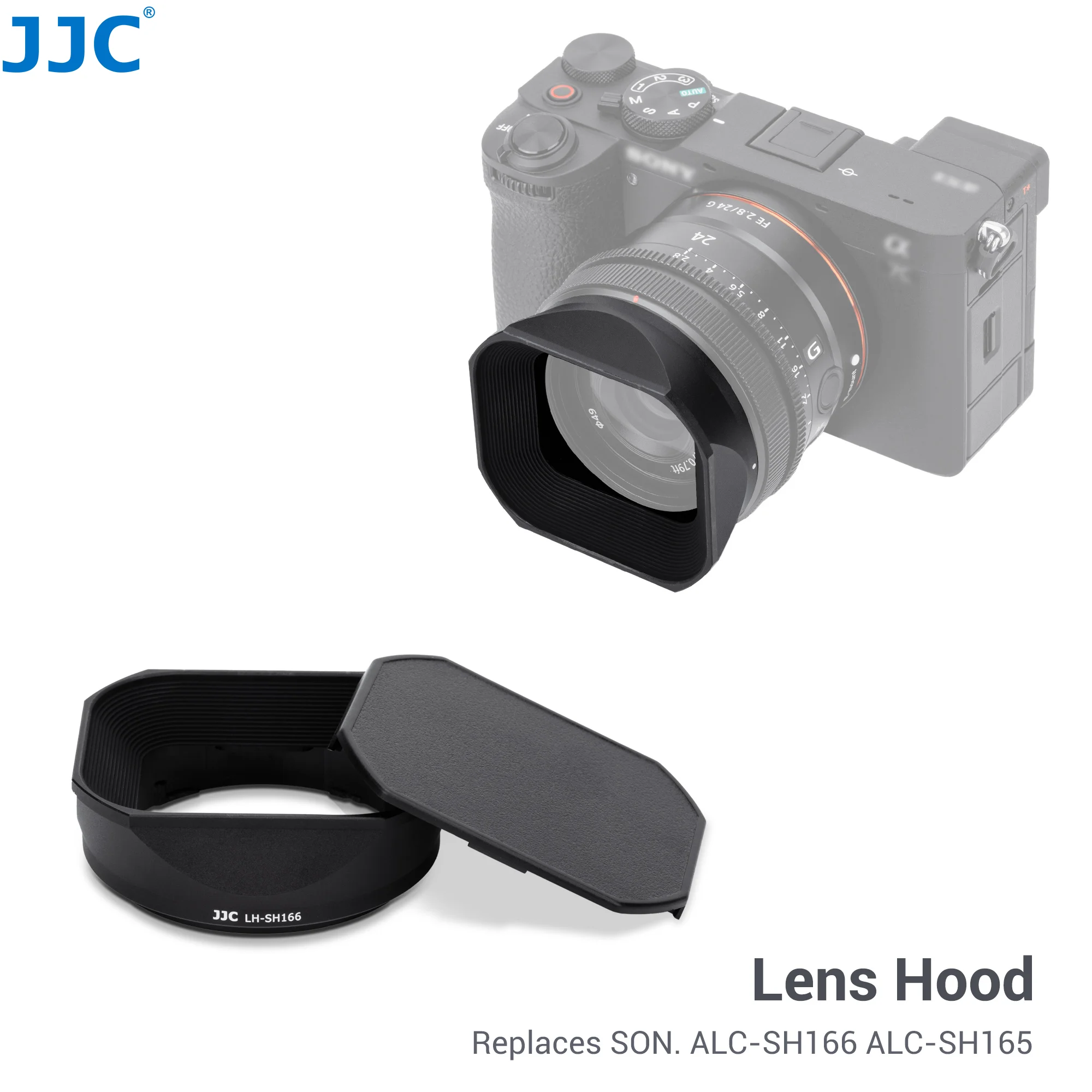 

JJC квадратные Объективы для фотоаппаратов Φ Sony бленда на замену для Sony FE 24 мм f/2,8G/FE 40 мм f/2,5G/FE 50 мм f/2,5G Объективы