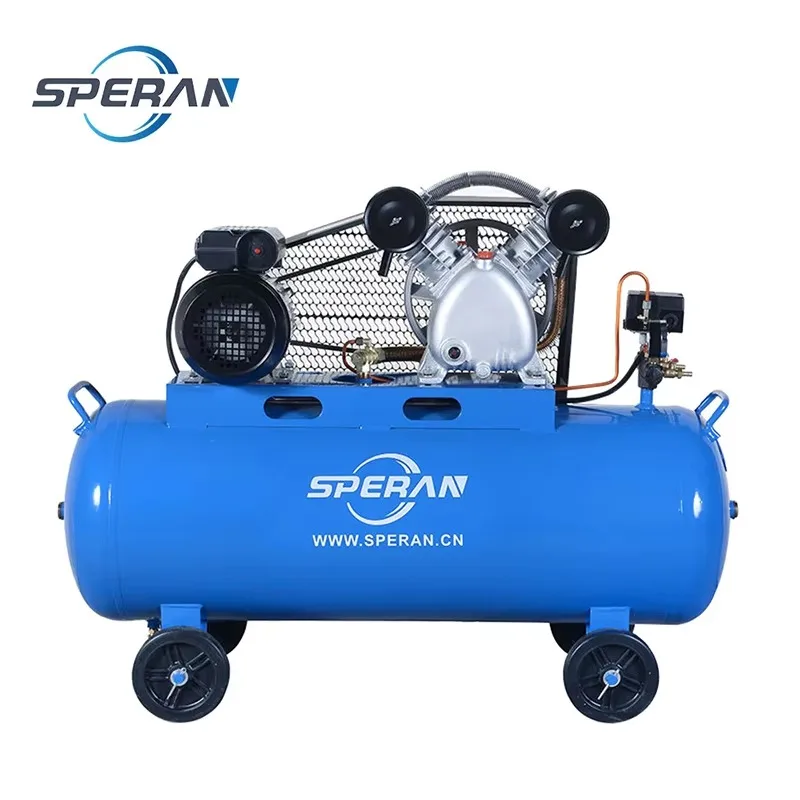 China Reliable Manufacturer 100L 8bar Portable Piston Belt Driven Air Compressor