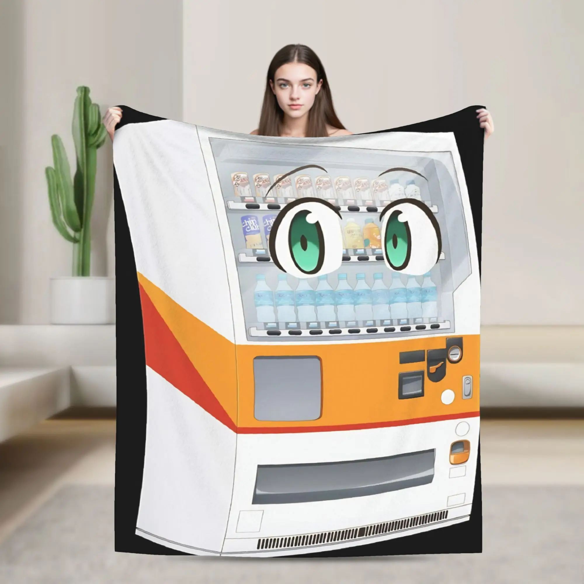 Reborn As A Vending Machine Throw Blanket for Couch  Soft Fuzzy Plush Blanket 50x60 Inch Multi-size Bedspread for All Seasons