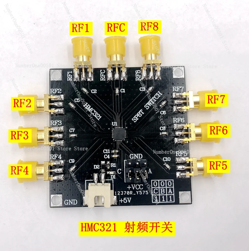 

HMC321 RF Switch Module 1 on 8 RF Switch Frequency 8GHz Antenna Selector Switch Microwave