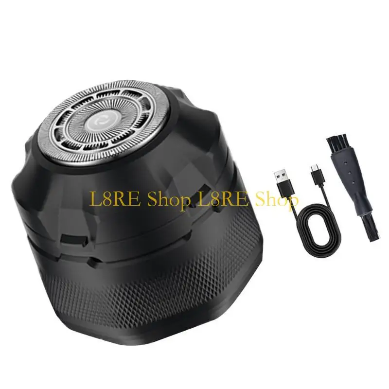 Barbeadores da cabeça l8re para homens carecas barbear magnético barbeador seco/úmido velocidade seca/úmida