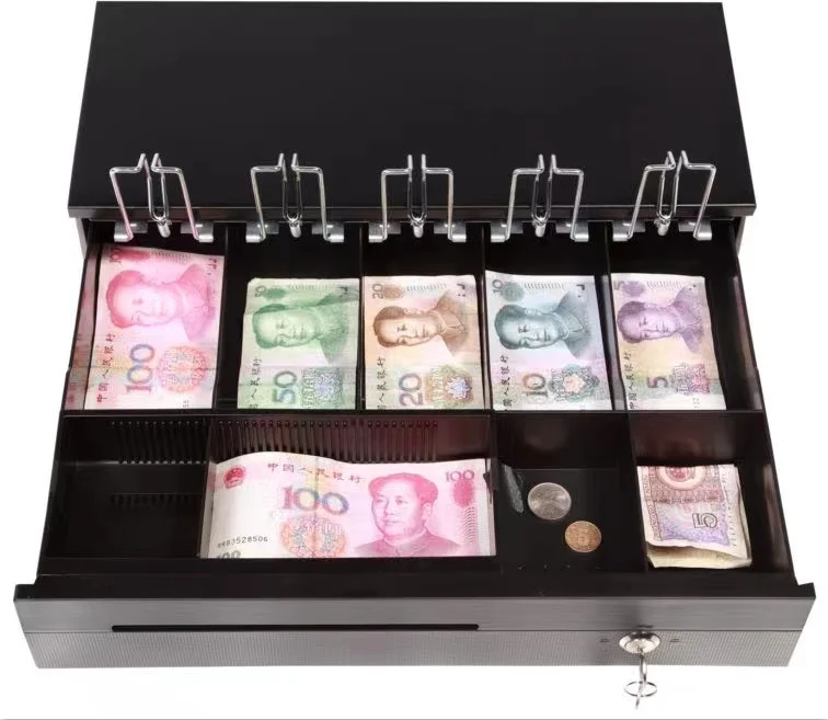 ATV&UTVMoney Drawer 12V or 24V with RJ11 Interface Model Money Cash Box Drawer for POS System 8 Coins Tray