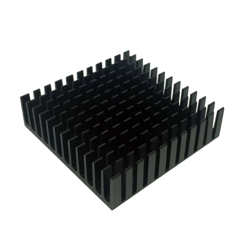 40*40*11mm Black Aluminum Heat Sink Cooling Fin Cooler DIY Accessory For LED Power Supply Chip IC Memory Thermal Dissipation