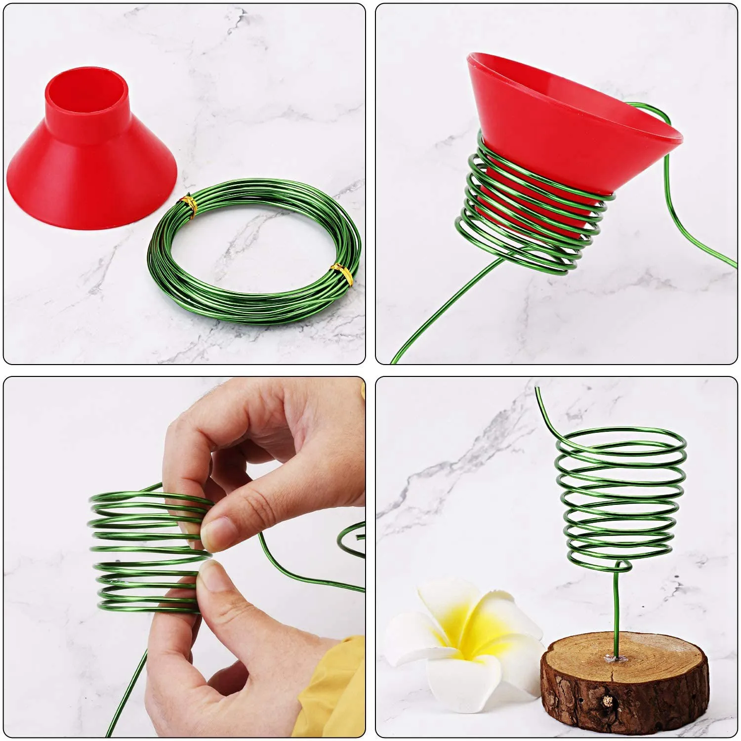 A11I 9 Rolls Bonsai Wires, Tree Training Wire, Anodized Aluminum Bonsai Training Wire, For Bonzai Trees Indoor