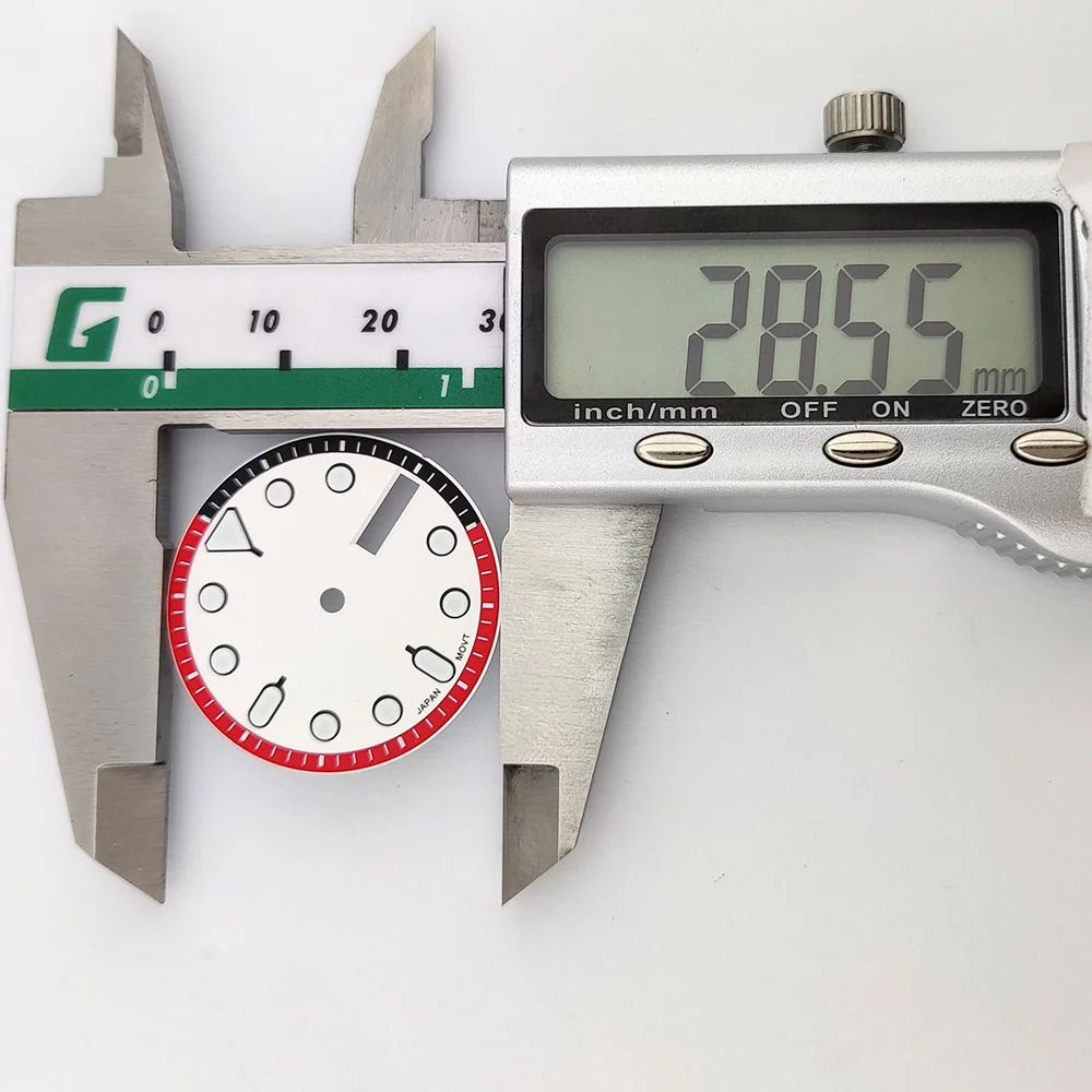 قرص NH35 مقاس 28.5 ملم لملحقات ساعة الرجال لحركة سلسلة NH مع قرص ساعة مخصص C3 FIT NH35/NH36/NH34/NH38