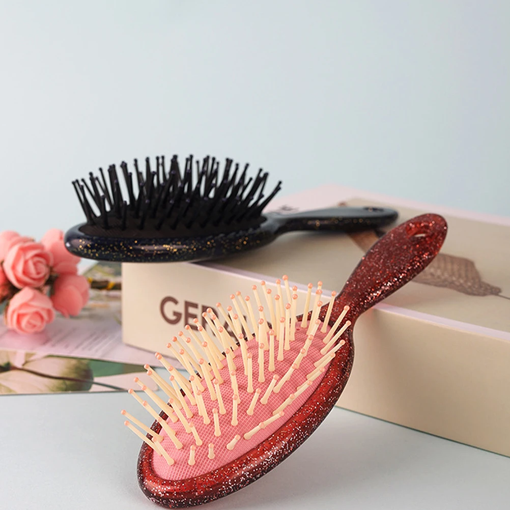 

4pcs Combs Comfortable Massage Hairdressing Tool Oval Hairbrush For Scalp Relief Household Plastic Comb Lightweight Mini