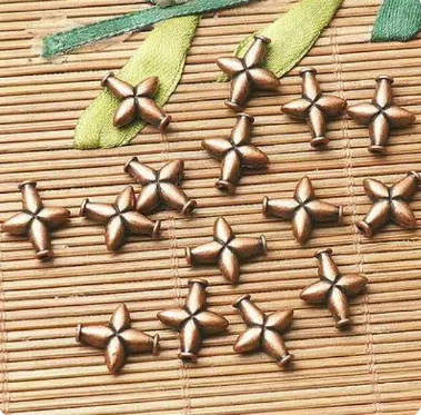 

30pcs 13*12mm hole 1.5mm Alloy pendants antiqued bronze/ copper /silver cross shaped loose beads HWEF2602